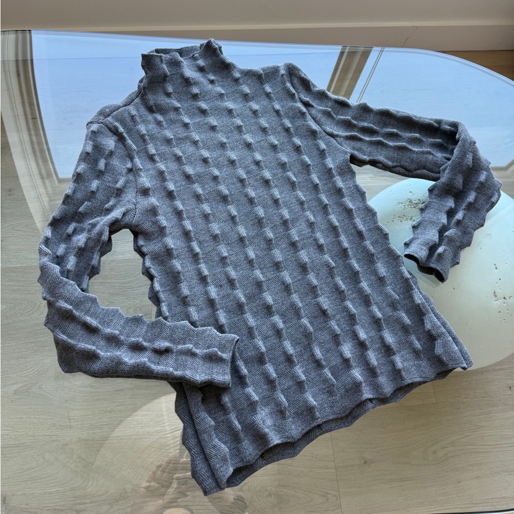 Zara Textured Turtleneck Sweater